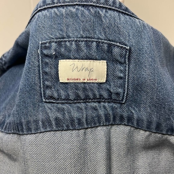 Wrap Designed in London Denim Size 12 Dress - Picture 7 of 9